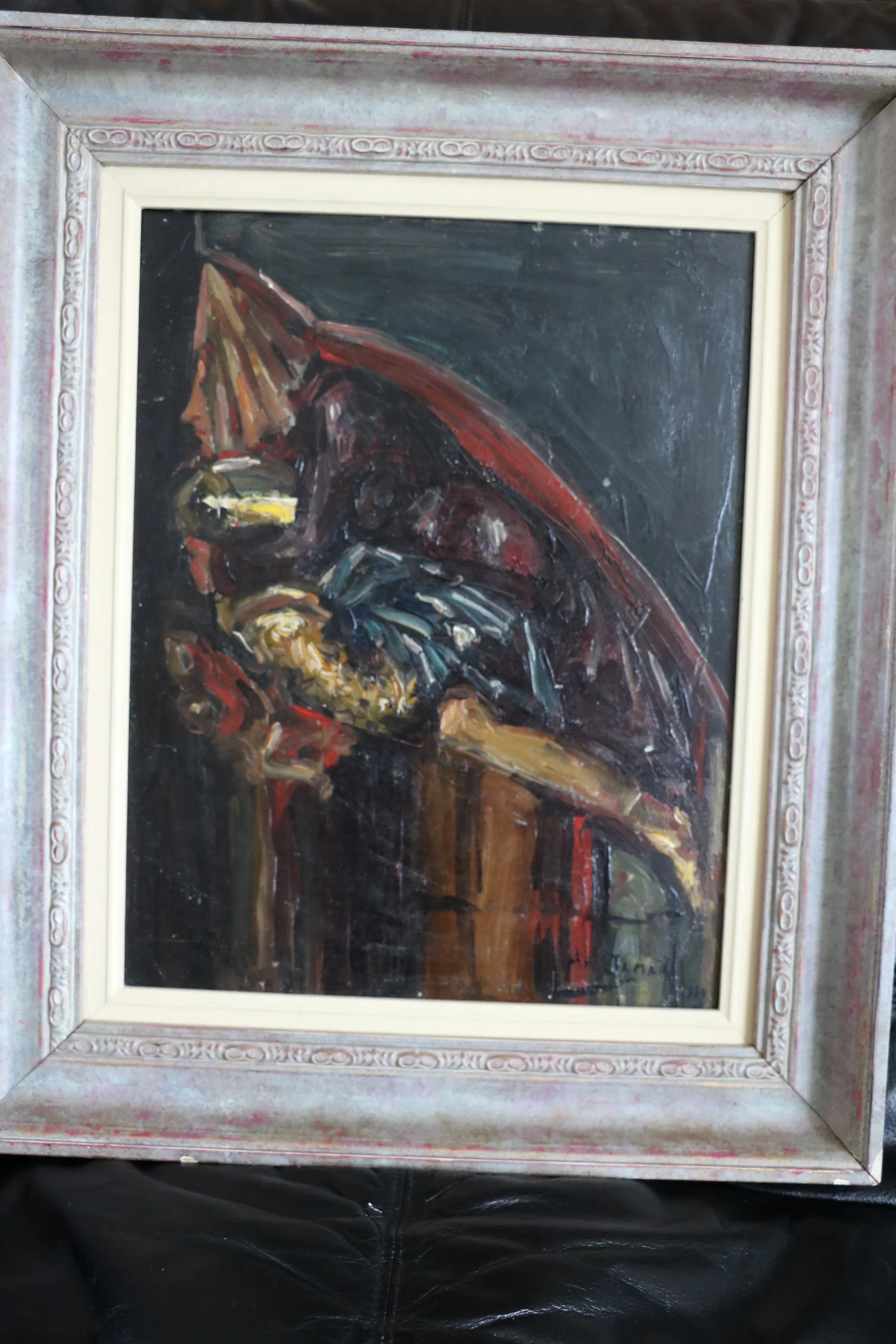 JAMAR Armand (1870-1946), "Cheminée de la maison noire-Bruges", 1937