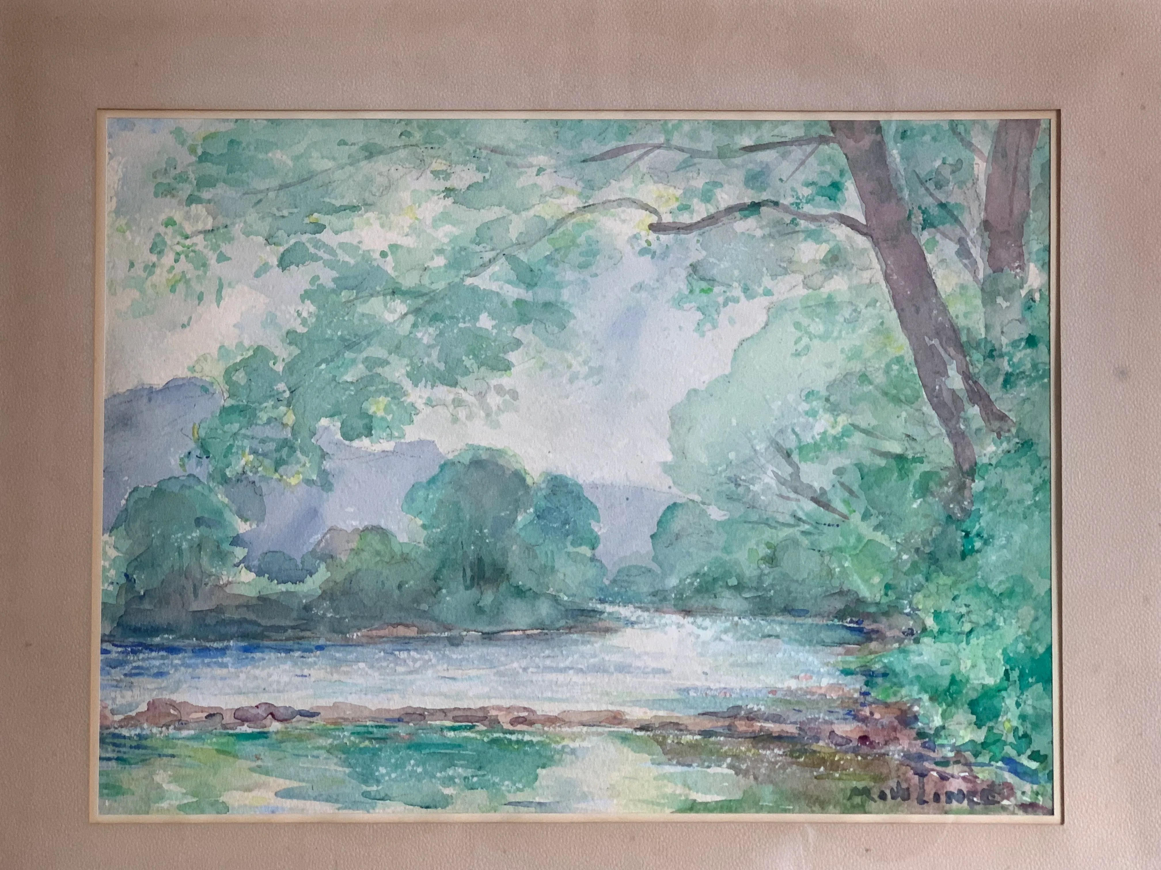 Marcel de LINCE (1886-1958), "Coin de l'Ourthe"