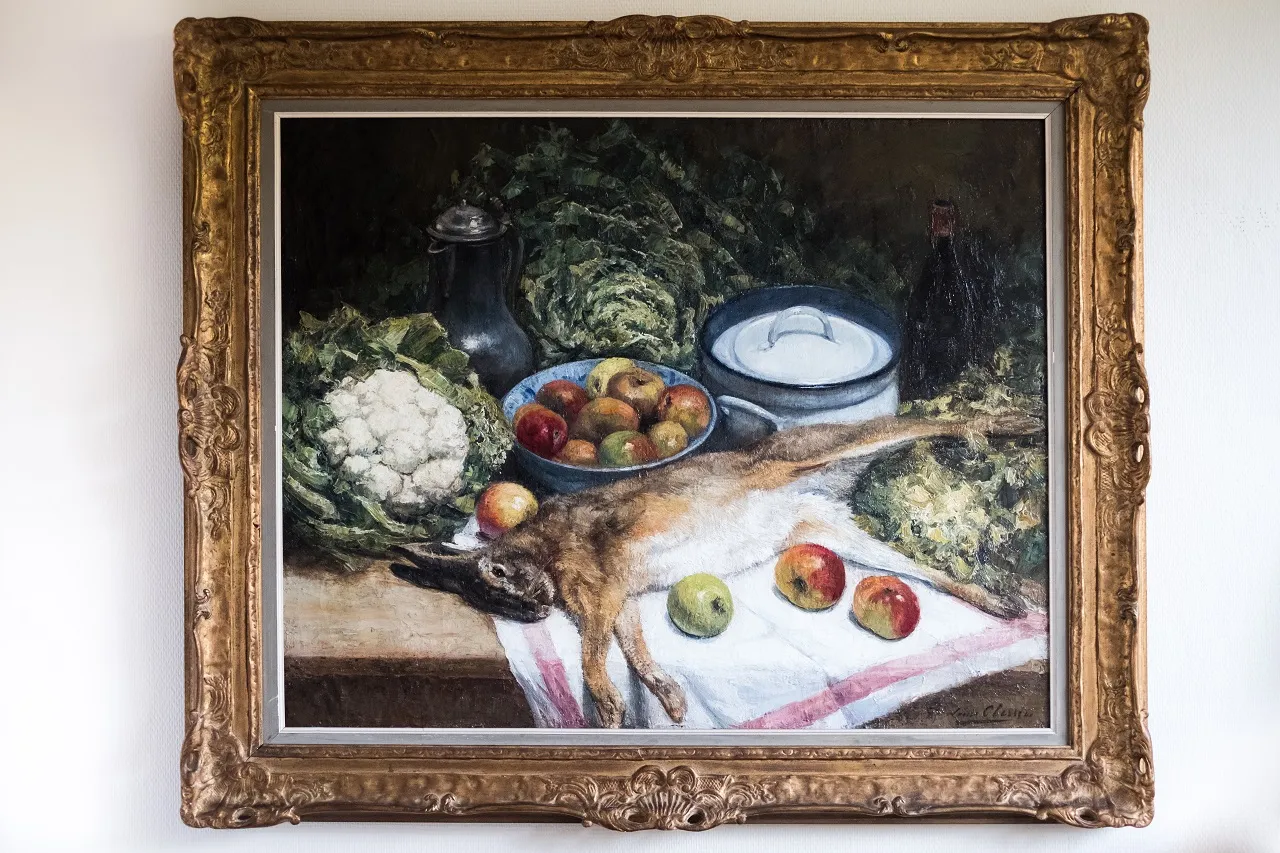 CLESSE Louis (1889-1961), HST, "Nature morte au lapin", (19)41, 80 x 100 cm