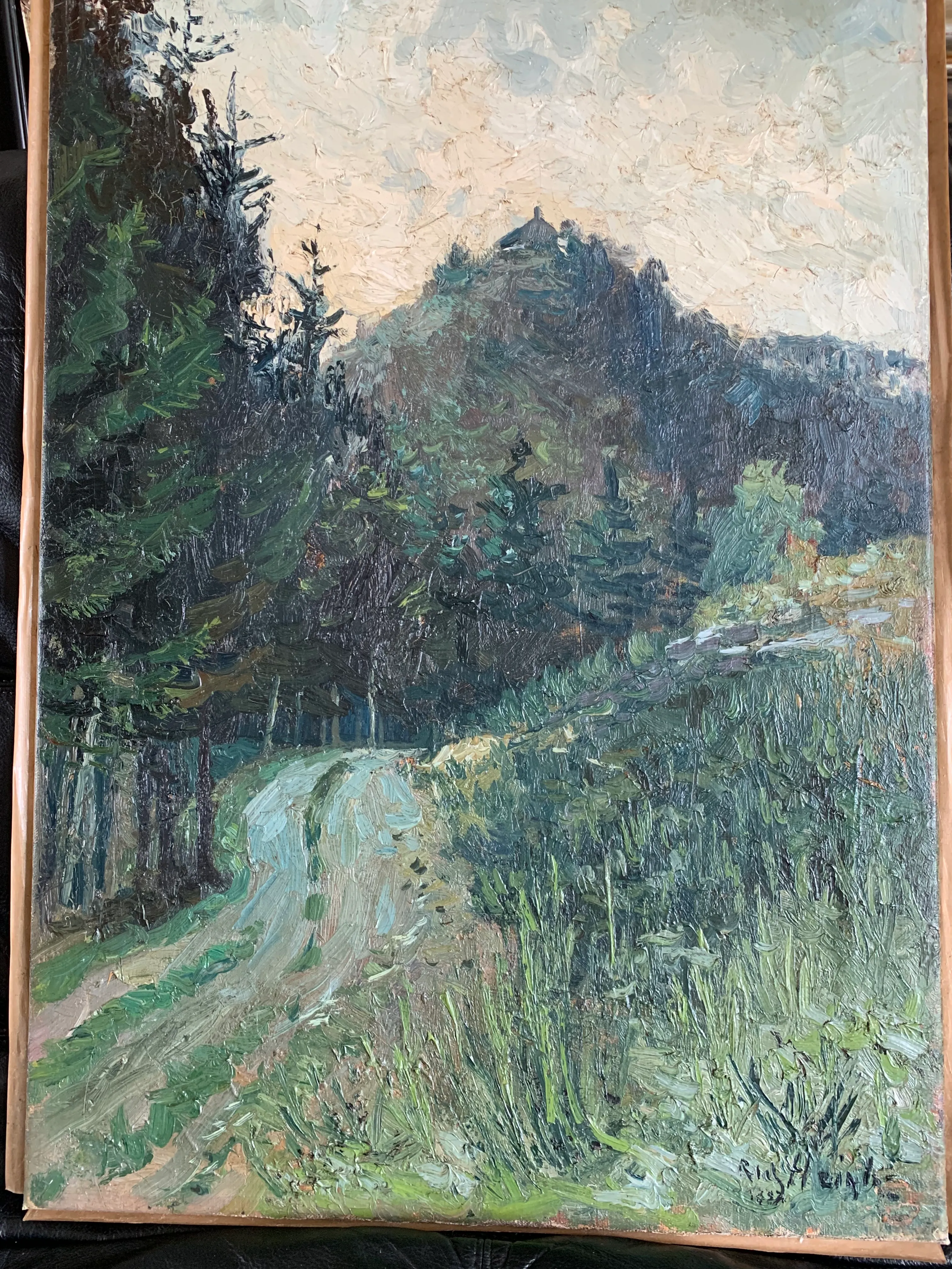 Richard HEINTZ (1871-1929), "Paysage", 1927