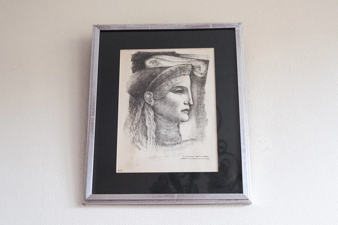 CARTE Anto (1886-1954), gravure,"Etude pour Antigone", 31 x 23 cm
