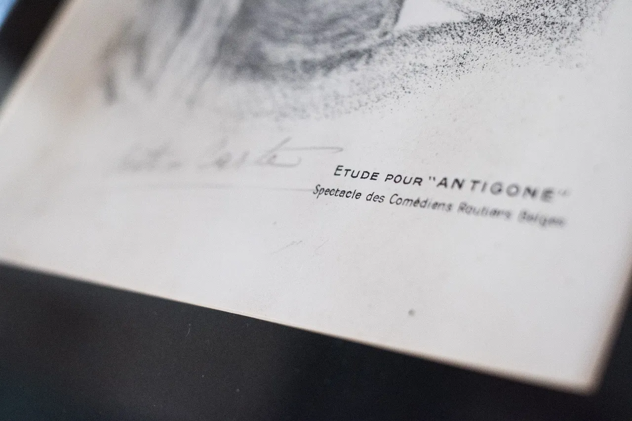 CARTE Anto (1886-1954), gravure,"Etude pour Antigone", 31 x 23 cm — photo 2